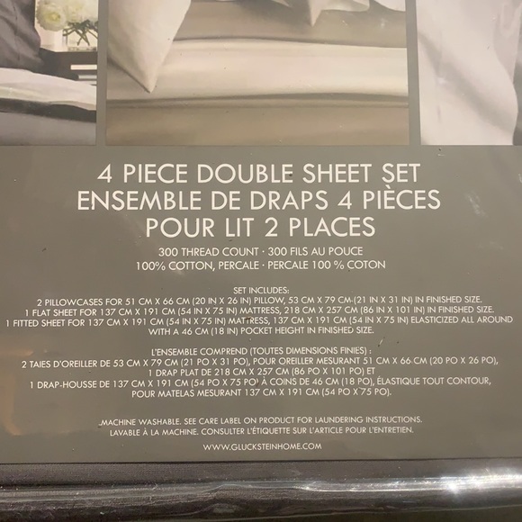 GlucksteinHome
300-Thread Count Cotton Sheet Set - Picture 3 of 5